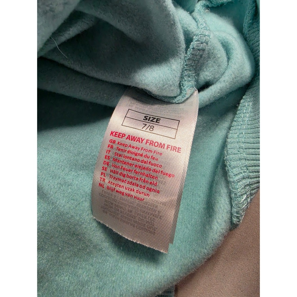 Pokemon Bulbasaur Kids Graphic Hoodie Aqua Blue Fleece Sweatshirt Size 7/8 NWT - Picture 4 of 8
